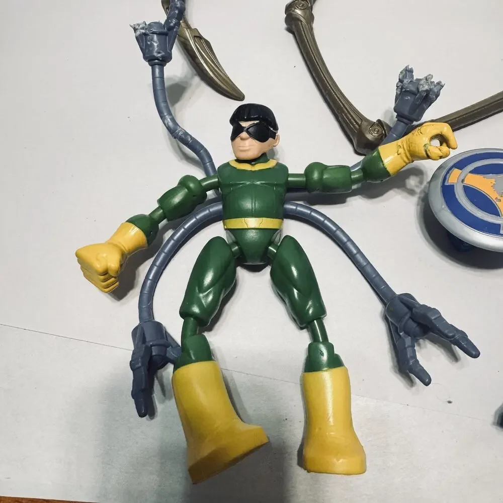 Marvel Spider-Man Doc Ock & Task master Bend and Flex Bendy Action‎ Figure Lot